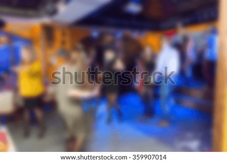 Party at the bar theme blur background