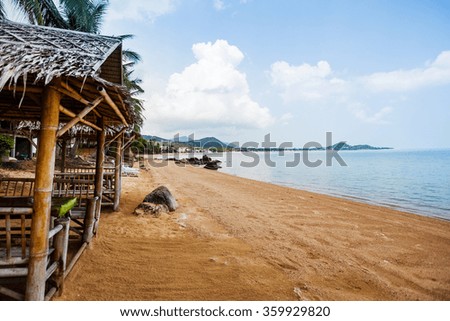 the landscape of Thailand, the sky and the sea, the beach