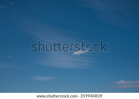 Blue sky with white cloud 