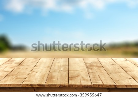 blurred background of landscape with blue sky and  Royalty-Free Stock Photo #359955647
