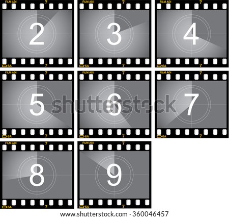 Film countdown frames