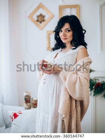 Beauty Pregnant Woman . Pregnant Belly. Beautiful Pregnant Woman Expecting Baby. Maternity concept. Baby Shower