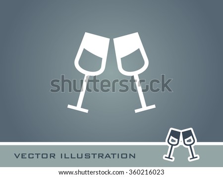 Drink Glass Icon. Eps-10.