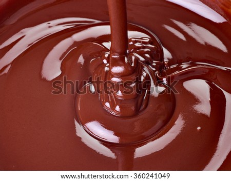 close up of chocolate syrup 