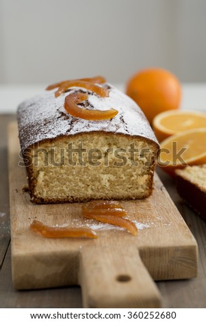 Orange loaf cake