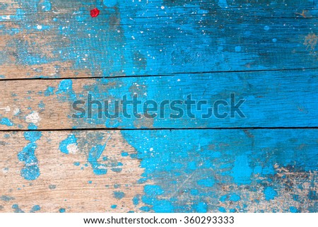 Blue hand-painted brush stroke daub background