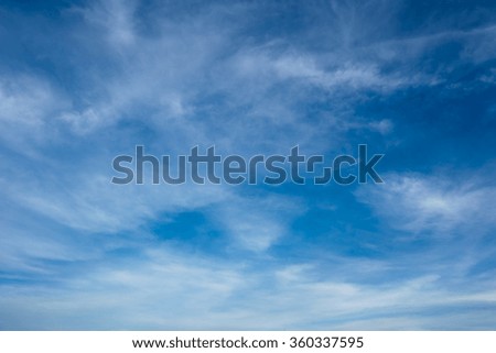 shadow Lighting blue sky and clouds