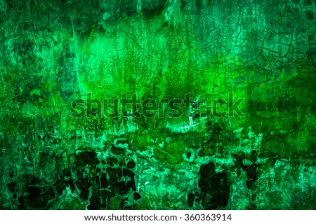 Green concrete wall abstract background