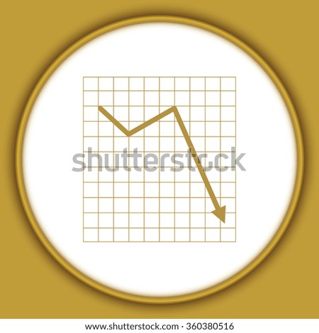 Vector Business Growing Chart Presentation Icon