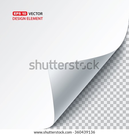 vector paper curl Royalty-Free Stock Photo #360439136