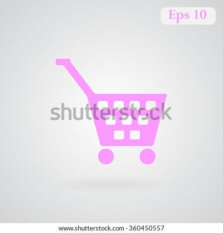 Shopping cart vector icon 