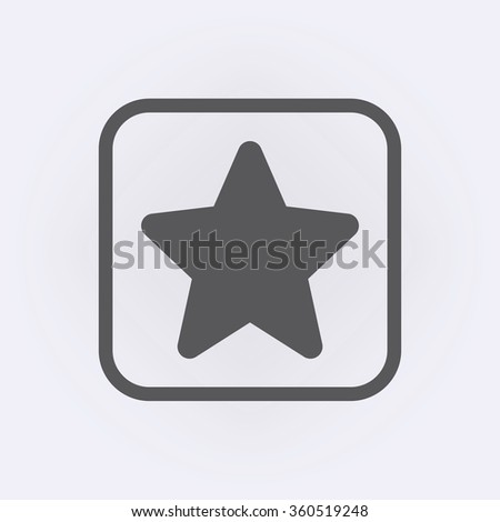 Star icon. Vector illustration