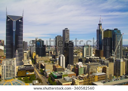 Melbourne City, the center of Melbourne.