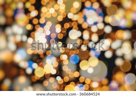 Abstract Festive Background. Glitter Vintage Lights Background