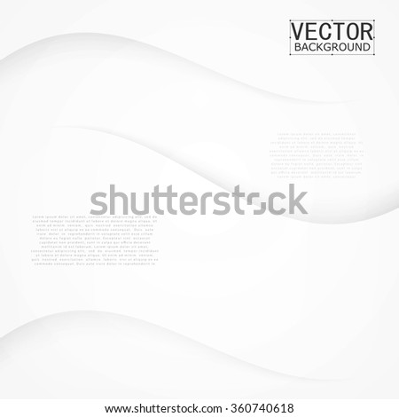 White background curve. Vector abstract White background design wavy. Brochure design templates collection and waving