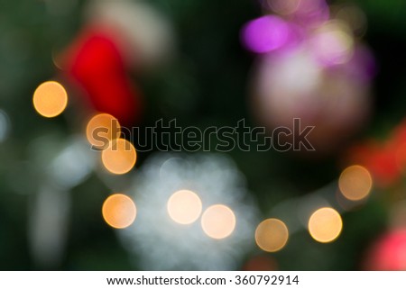 The Abstract Christmas Bokeh  as a background