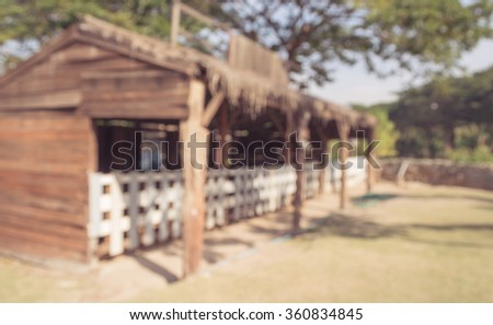 vintage tone image of  sheep farm on day time for background usage
