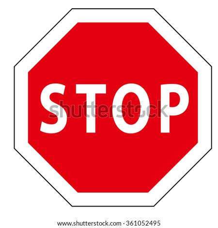 traffic sign stop illustration