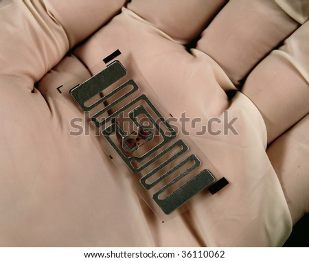 stock picture of wireless tags used for rfid purposes