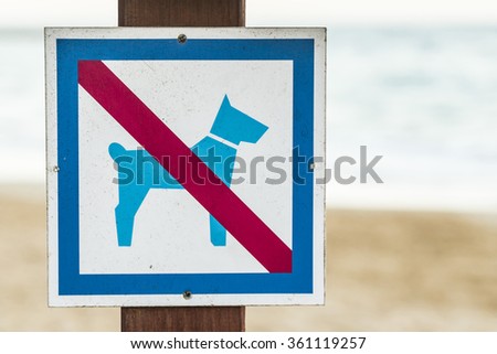 poster banned dogs
