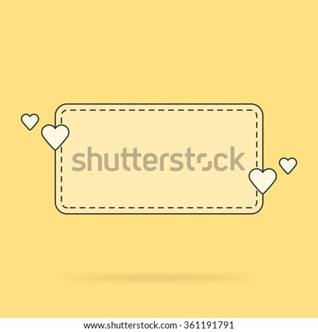 Template for the text bubble quotes, love messages, congratulations. Vector illustration