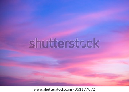 The sky in twilight time background. Royalty-Free Stock Photo #361197092