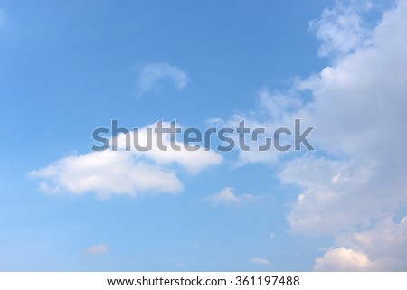 Blue sky with clound