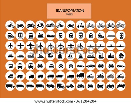 Transport icons.transportation .logistics.logistic icon.vector illustration.
