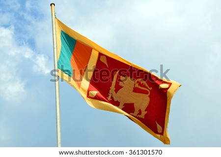 The Flag of Sri Lanka