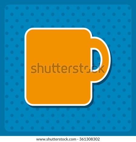 cup icon, vector illustration. Modern design. Flat design style