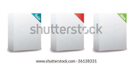 Blank Software Package Boxes