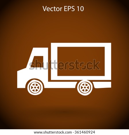 Flat van icon
