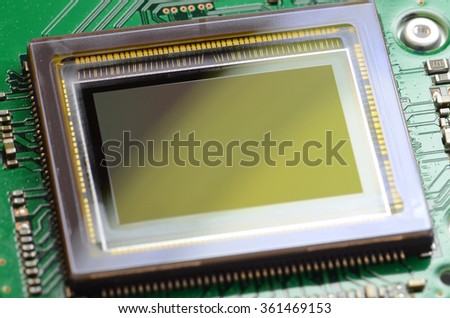 The image sensor of digital camera Royalty-Free Stock Photo #361469153