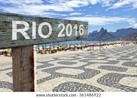 Rio de Janeiro road sign 