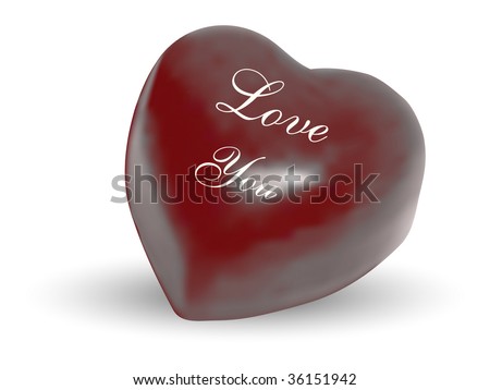 Vector Heart Shape Dark Chocolate