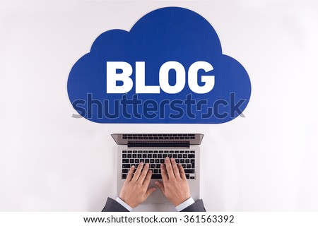 Cloud technology with a word BLOG