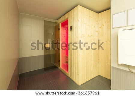 Sauna interior

