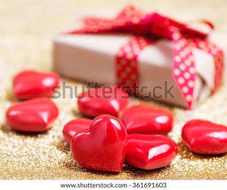 presents and hearts