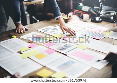 Business People Meeting Design Ideas Concept Royalty-Free Stock Photo #361753976