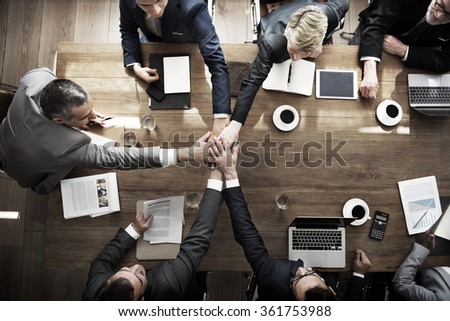 Business People Teamwork Collaboration Relation Concept Royalty-Free Stock Photo #361753988