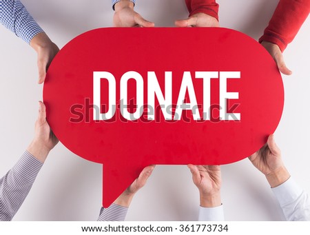 Group of People Message Talking Communication DONATE Concept
