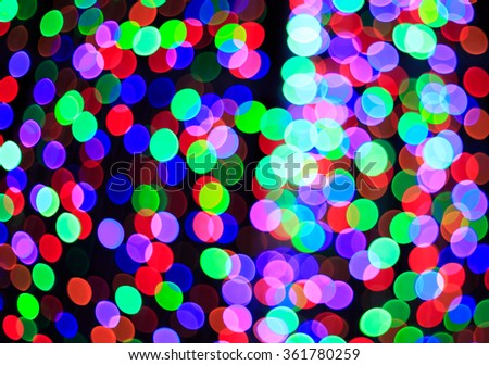 Holiday and celebration background with Bokeh light