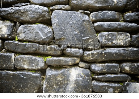 Stone wall detail in high resolution