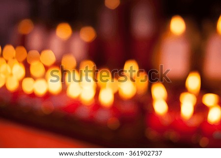 Beautiful candle light abstract background