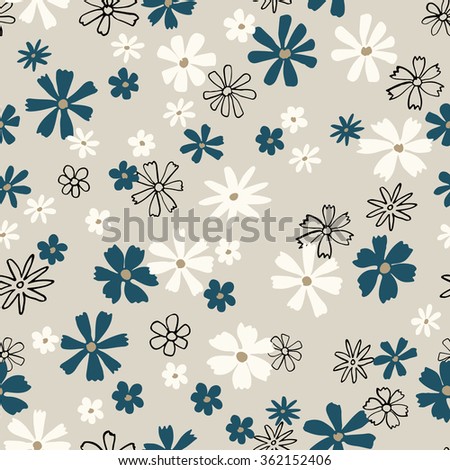 Floral seamless pattern - vector