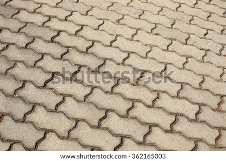 Gray tiled floor background, Building exterior detail. Empty wall and floor can be used as background