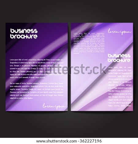 Vector brochure template design, A4 size with colorful polygonal pattern. Professional business flyer template or corporate banner design, can be use for publishing, print and presentation.