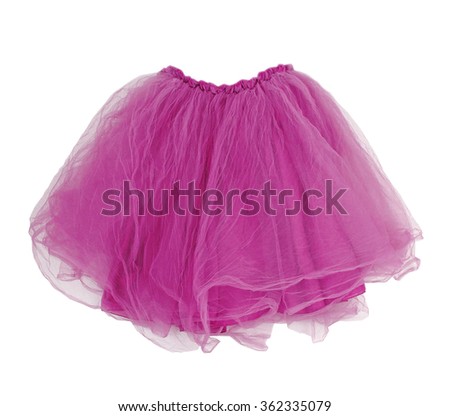 pink skirt isolated on white Royalty-Free Stock Photo #362335079