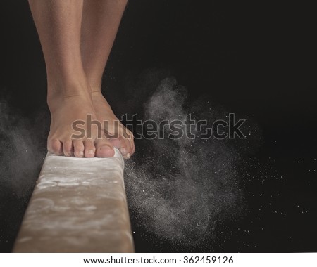 Feet on Balance Beam 