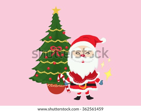 Santa Claus & Christmas Tree